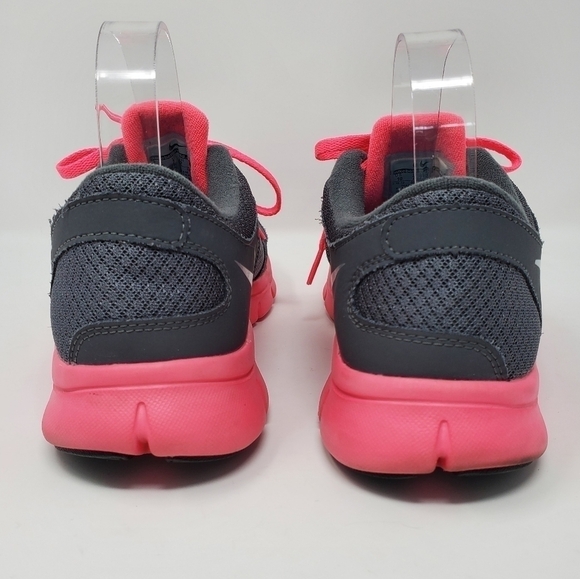 NIKE FLEX EXPERIENCE RN RUNNING SHOES SNEAKERS WOMEN SIZE 10 GREY & PINK ACTIVE - Picture 7 of 12